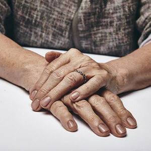 hands of an aging woman
